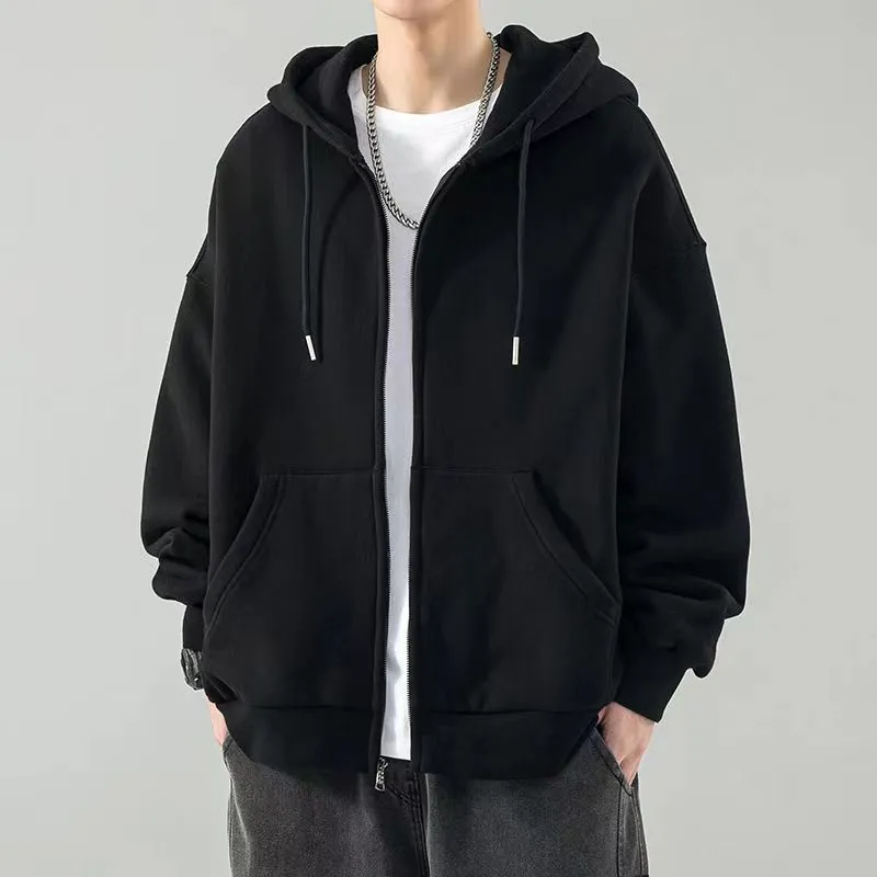 imgi_56_722c20f0-3dd3-433f-ab1e-561430bc255d.png 2025 Unisex Hooded Cardigan Jacket - Oversized Zip-Up Hoodie for Autumn - Image 1